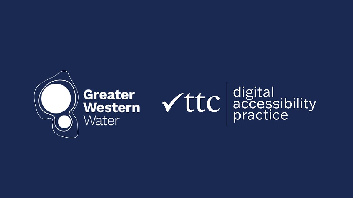 Greater Western Water and TTC digital accessibility practice logos